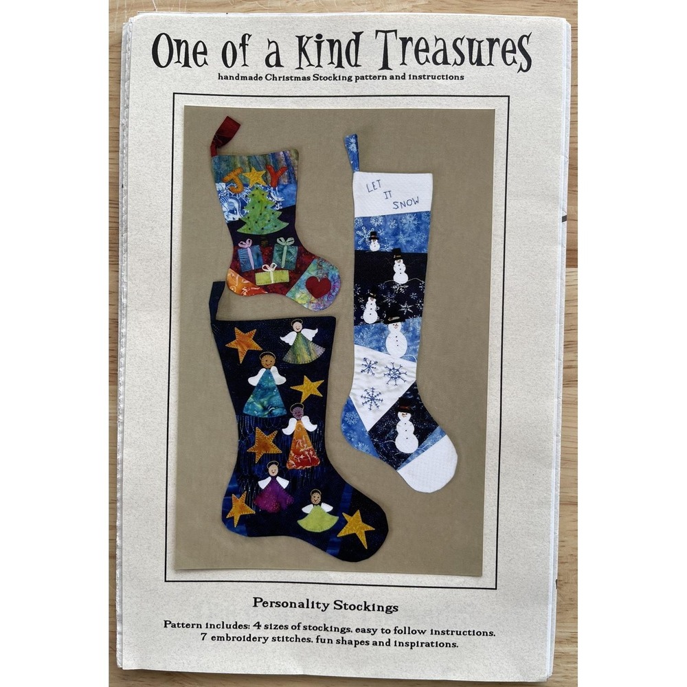 One Of A‎ Kind Treasures Personality Stockings Craft Sewing Pattern